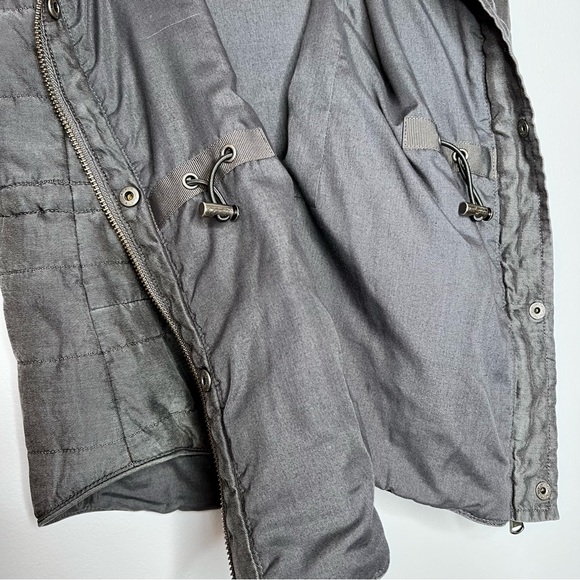 NIC+ZOE Womens Lyocell Metallic Silver Vest Lightweight Gray Cinched Waist Large - Picture 11 of 16